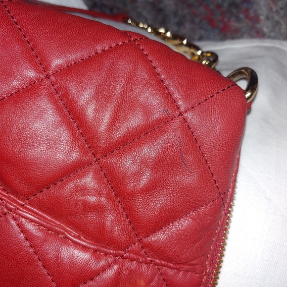 Michael Kors quilted red bag - Picture 8 of 9